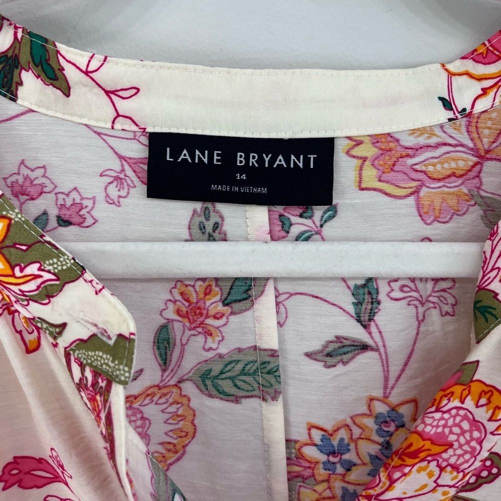 Lane Bryant Long-Sleeve Midi Shirt Overpiece Dress Size 14 - Picture 8 of 16